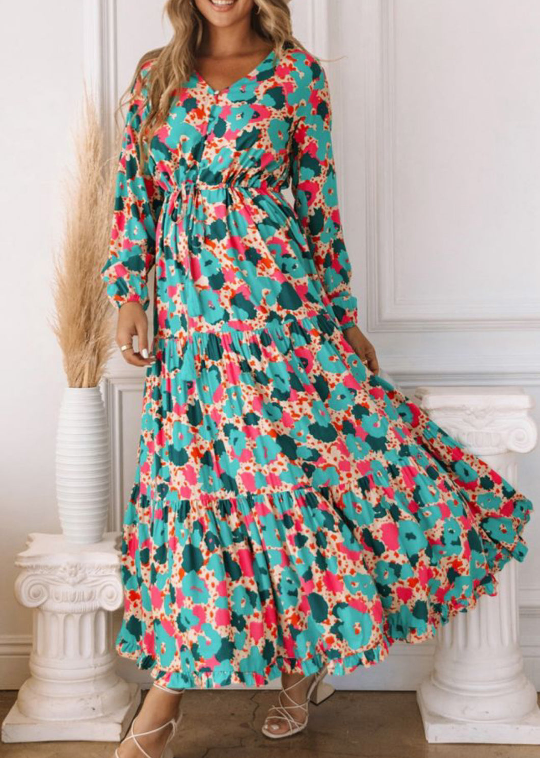 Mint Floral Dress PO3
